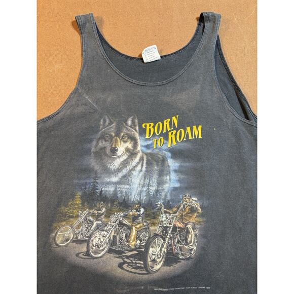 1992 CMJ 3D Emblem Harley Davidson Motorcycle Shirt Tank Fits XL 22.5x30 - Picture 2 of 10